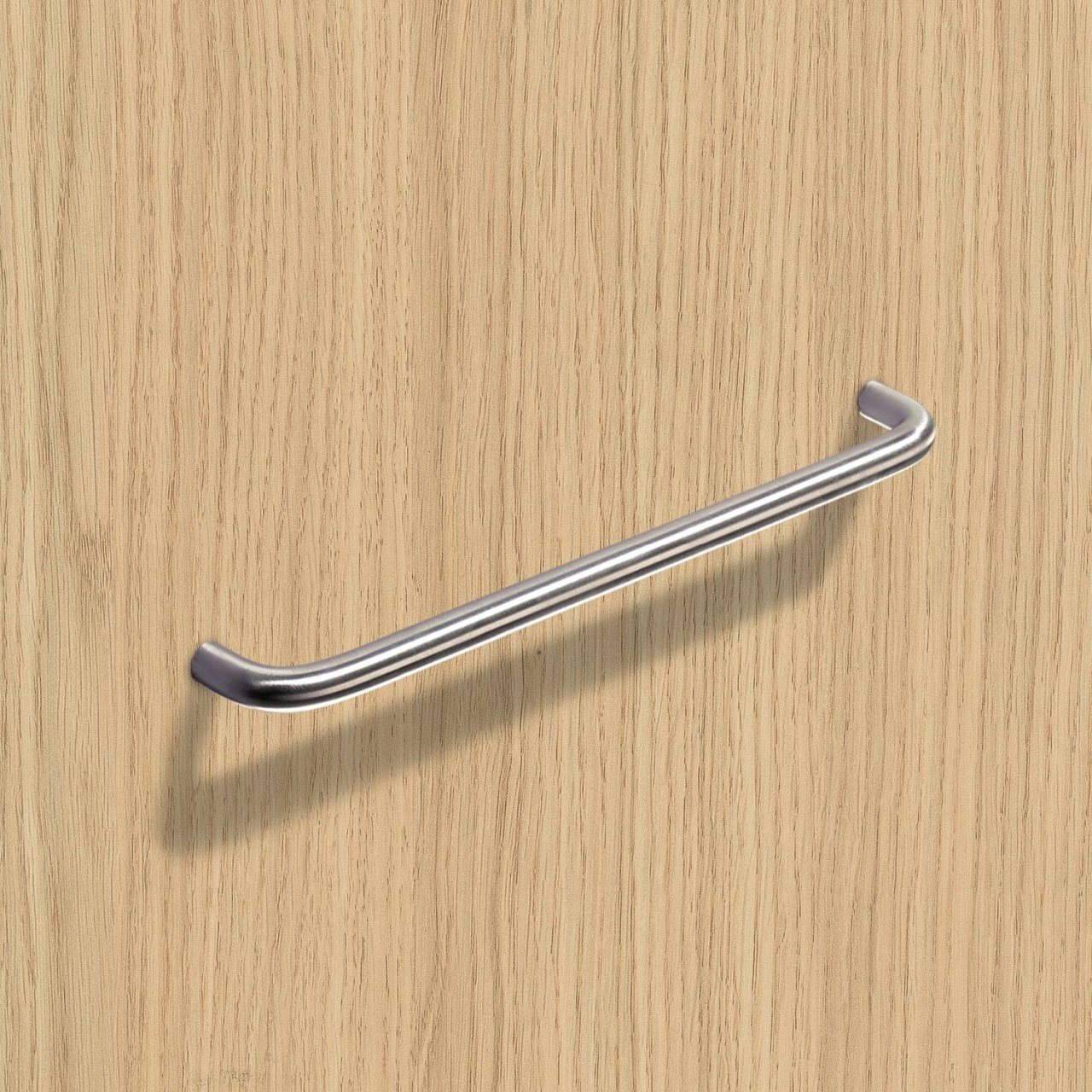 HETTICH Griff Asopus, •–• 128, L 138 mm, H 32 mm, ø 10 mm, Edelstahl gebürstet, 9069818