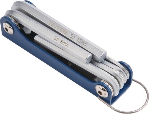 TECWERK Schraubendrehersatz 6-tlg.Handklapphalter SW 3-10mm S2-Stahl TECWERK
