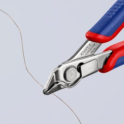 KNIPEX Elektronikseitenschneider Super-Knips® INOX L.125mm Form 1 Facette nein pol.