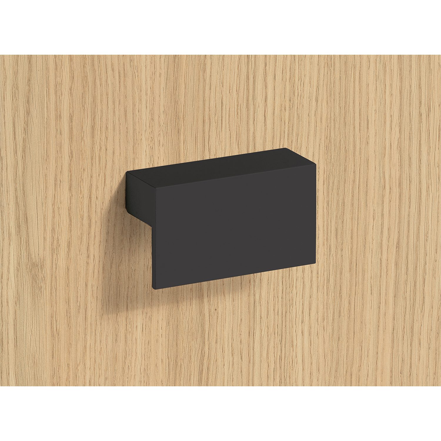 HETTICH Griff Trani, •–• 32, L 52 mm, B 26 mm, H 16 mm, Schwarz matt, 9265949 HETTICH Griff Trani, •–• 32, L 52 mm, B 26 mm, H 16 mm, Schwarz matt, 9265949