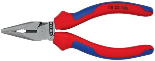 KNIPEX Spitzkombizange L.145mm pol.Mehrkomp.-Hülle schwarz atram.KNIPEX