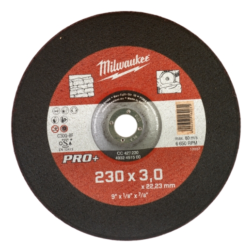MILWAUKEE CC42 3 mm Steintrennscheibe PRO+ 230 mm