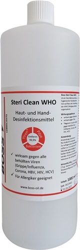 BOSS Hände-Desinfektionsmittel Boss Steri Clean WHO BOSS