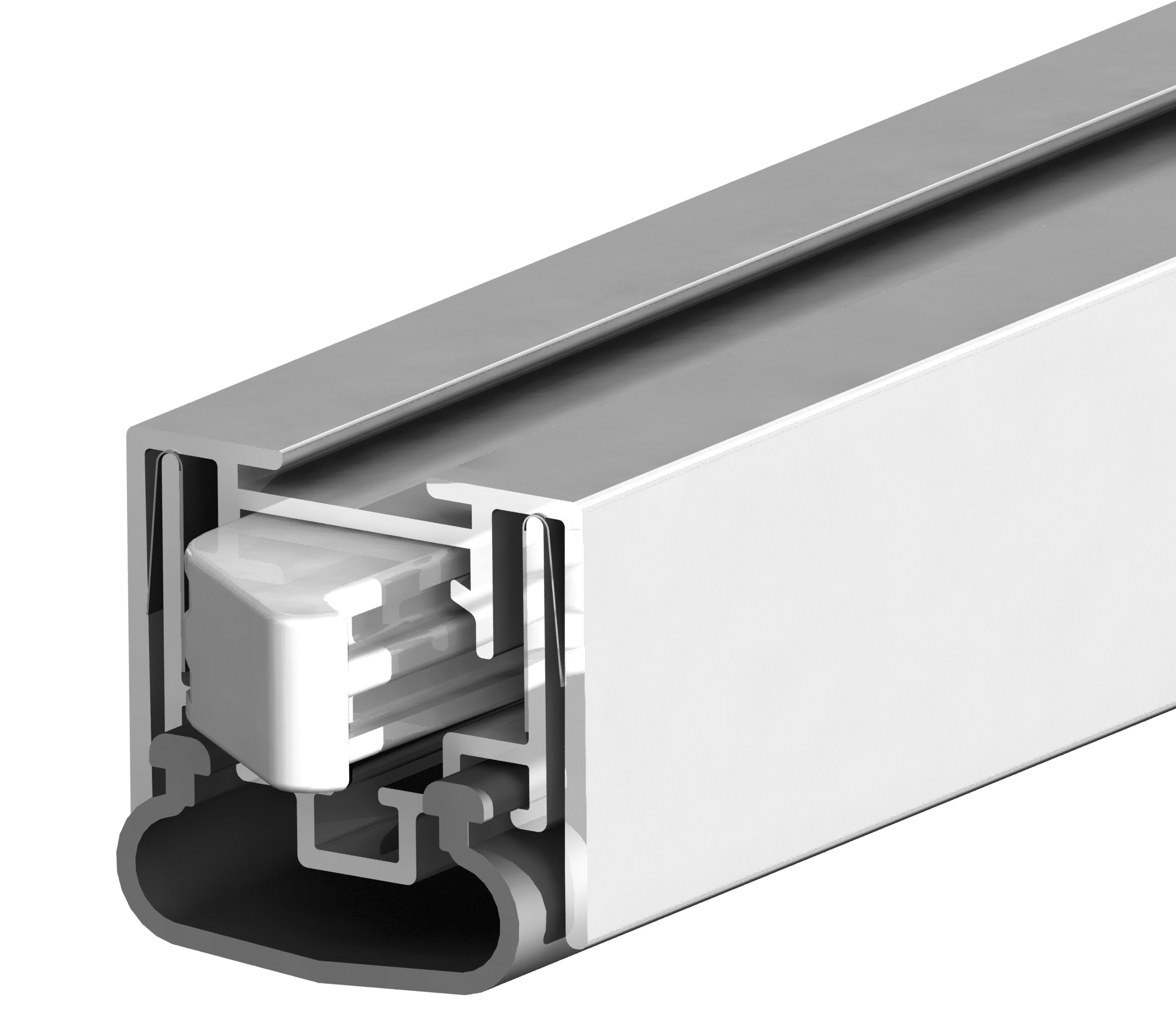 ELLEN Autom. Türbodendichtung Ellen-Matic-Ferro-S Verschr. i d Nut m. Montagewinkel, silber
