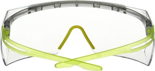 3M Schutzbrille SecureFit™ 3700 EN 166,EN 170 Bügel grau/lindgrün,Scheibe klar