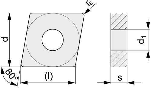 Wendeschneidplatte Bearbeitung Schrupp TECWERK