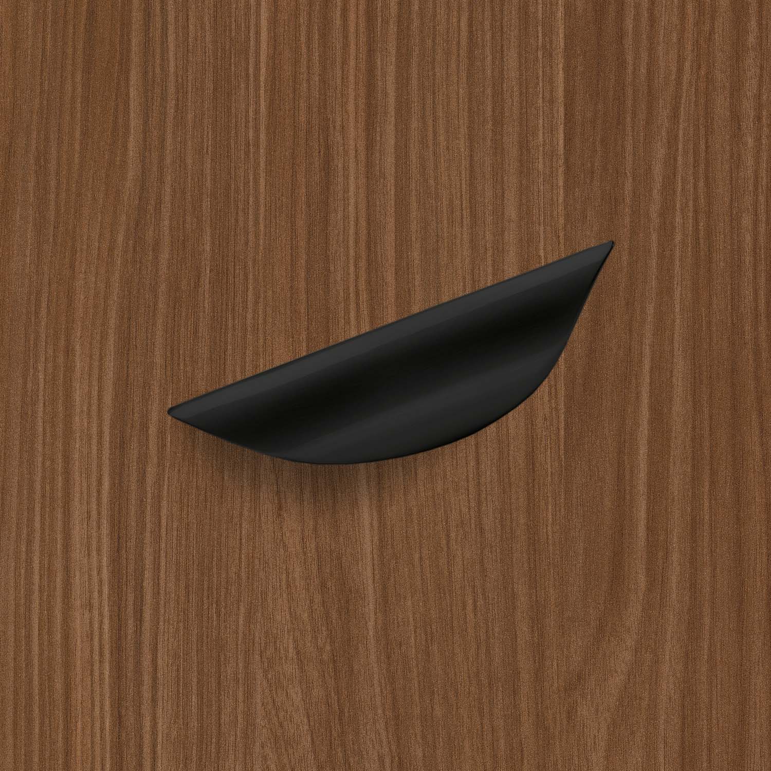 HETTICH Griff Trento, Bohrabstand 32 mm, L 93 mm, B 23 mm, H 18 mm, Schwarz matt, 9345446