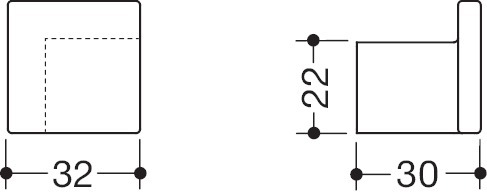 HEWI Knopf 547.32.3, Polyamid, 547.32.3 98