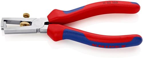 KNIPEX Abisolierzange L.160mm verchr.Mehrkomp.-Hülle m.Öffnungsf.KNIPEX