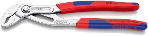 KNIPEX Wasserpumpenzange Cobra® L.250mm Spann-W.46mm verchr.Mehrkomp.-Hülle KNIPEX