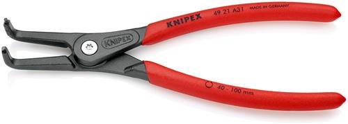 KNIPEX Außensicherungsringzange A 31 f.Wellen D.40-100mm 90Grad gew.L.210mm KNIPEX