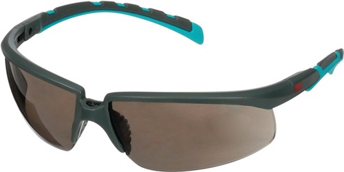 3M Schutzbrille S2002SGAF-BGR-EU EN 166 EN172 Bügel grau/türkis,Scheibe grau