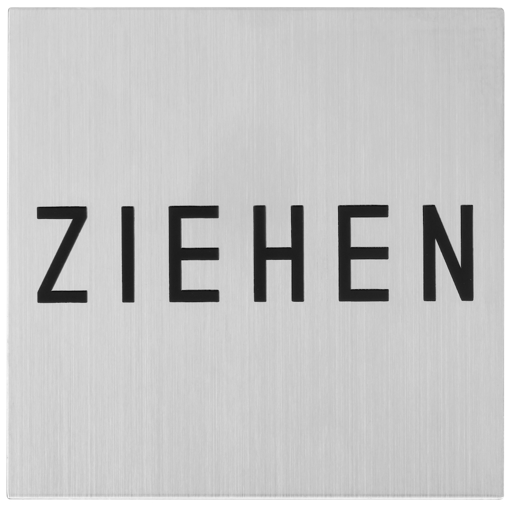 HERMAT Hinweisschild 3731, Edelstahl
