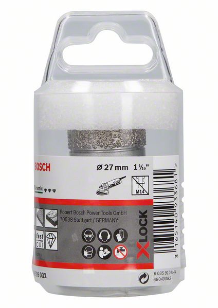 BOSCH Diamanttrockenbohrer X-LOCK Best for Ceramic Dry Speed, 27 x 35 mm