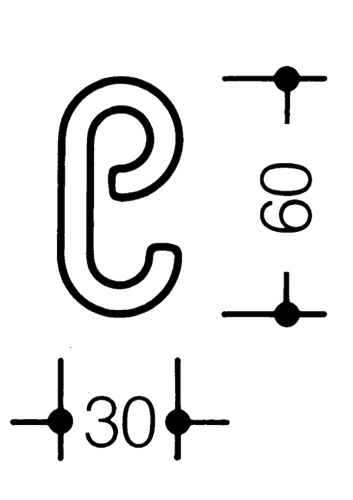 HEWI Aufhängehaken 548.13BH, Polyamid, 548.13BH 90