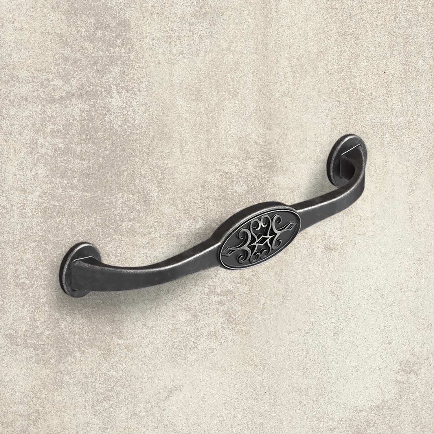 HETTICH Griff Siradia, •–• 128, L 149 mm, B 23 mm, H 29 mm, Zinn Optik antik, 9208026 HETTICH Griff Siradia, •–• 128, L 149 mm, B 23 mm, H 29 mm, Zinn Optik antik, 9208026