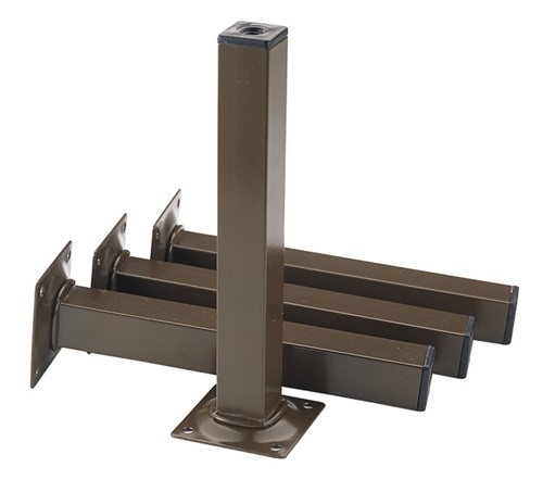 ELEMENT SYSTEM Möbelfuß weiß 25x25mm H.200mm Platte ELEMENT SYSTEM
