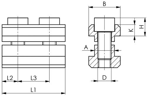 AMF Nutenanschlag Nr.6491 Nut 20mm AMF