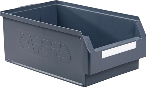 KAPPES Sichtlagerkasten L500xB300xH200mm PE grau RASTERPLAN KAPPES Sichtlagerkasten L500xB300xH200mm PE grau RASTERPLAN