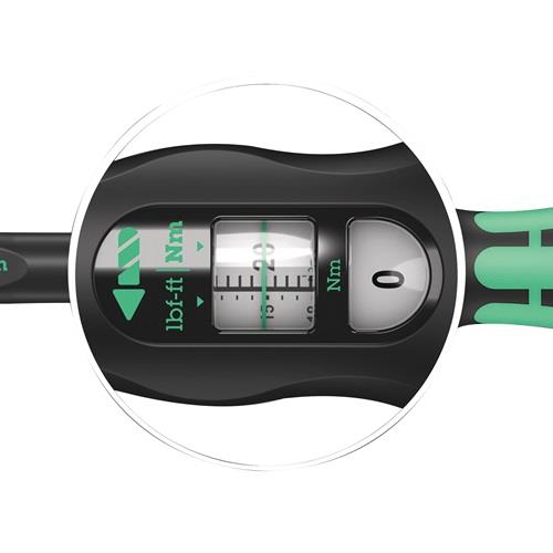 WERA Drehmomentschlüssel Click-Torque A 6 1/4 Zoll 2,5-25 Nm WERA