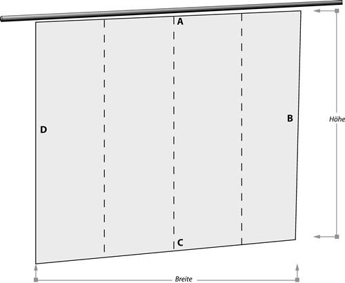 JUTEC Schweißervorhang B1400xH1800mm grau JUTEC