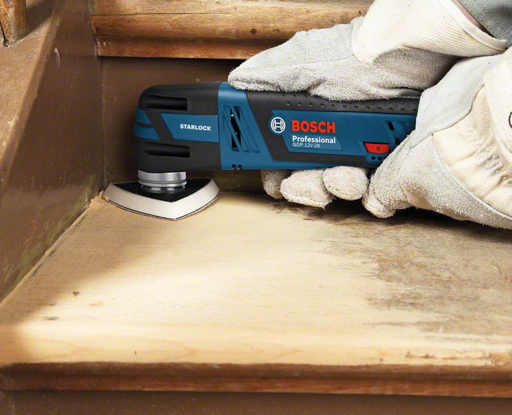 BOSCH Akku-Multi-Cutter GOP 12V-28, mit 2 x 3.0 Ah Li-Ion Akku, L-BOXX