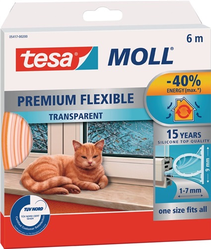 TESA Silikondichtung tesamoll® 5417 B9mmxH7mmxL6m transp.TESA