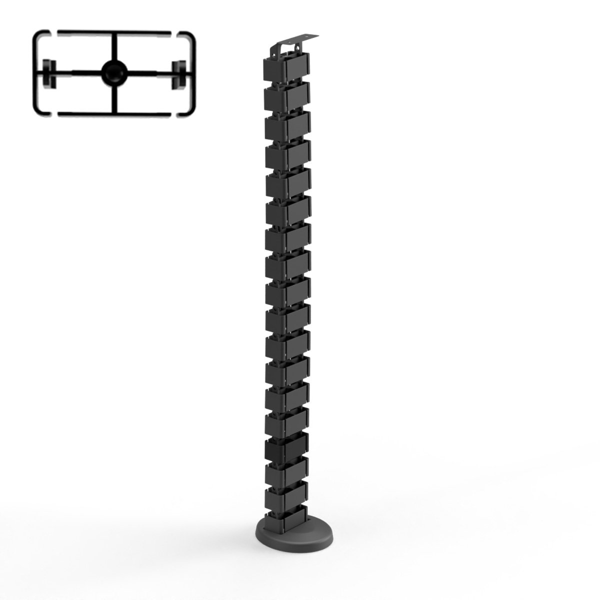 BMB FLEXIT RE4, H: 1285 mm, Schwarz matt