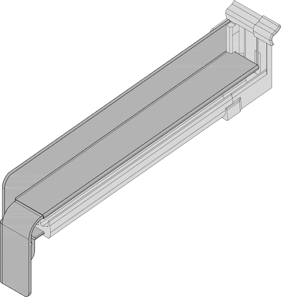 GUTMANN Gleitabschluss BF 4004, 110 mm, blank
