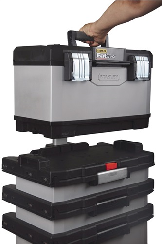 FATMAX Rollende Werkstatt B568xT389xH893mm Ku.u.Metall abnehmbare Werkzeugbox STANLEY