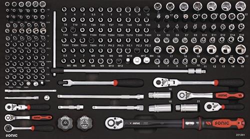 SONIC Wkz.wagen Sonic NEXT S12 B1004xT518xH1029mm 900kg 8 Schubl.485-tlg.Stahlbl.SONIC