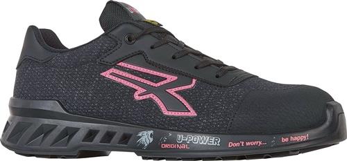U-POWER Damensicherheitsschuh MICHELLE Gr.39 W.11 schwarz/rosa S1PS FO SR ESD