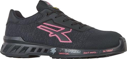 U.POWER Damensicherheitsschuh MICHELLE Gr.39 schwarz/rosa S1P SRC ESD EN20345