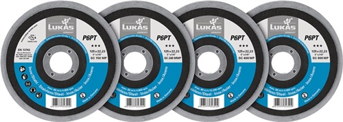 LUKAS Polierteller P6PT D.125mm Bohrungs-D.22,23mm schräg LUKAS