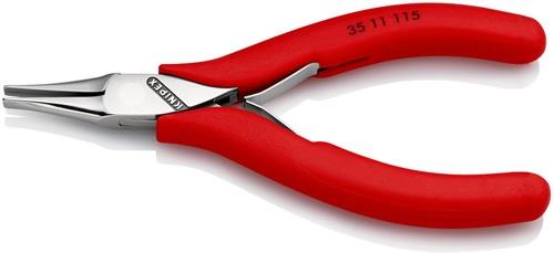 KNIPEX Elektronik-Greifzange Gesamt-L.115mm flachbreite Backen Form 1 Ku.-Überzug