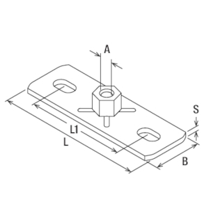 FISCHER Grundplatte GPS 3/4"