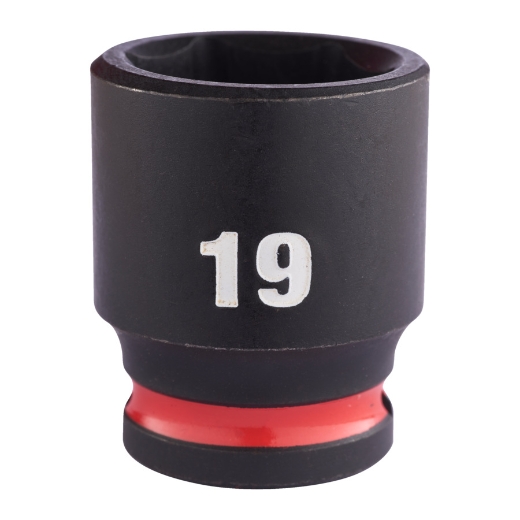 MILWAUKEE 19 x 34 mm SHOCKWAVE Schlagnuss 3/8" kurz