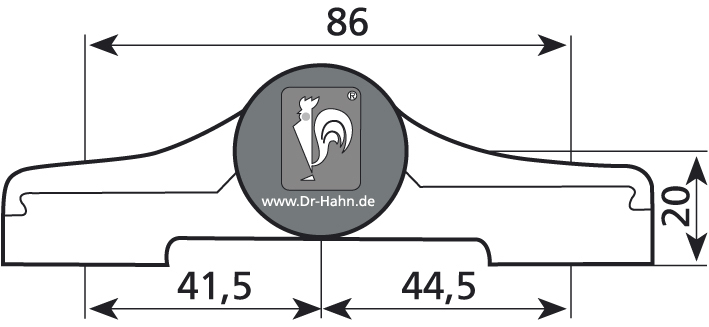DR. HAHN Aufschraubband Türband 4 AT M911, 2-teilig