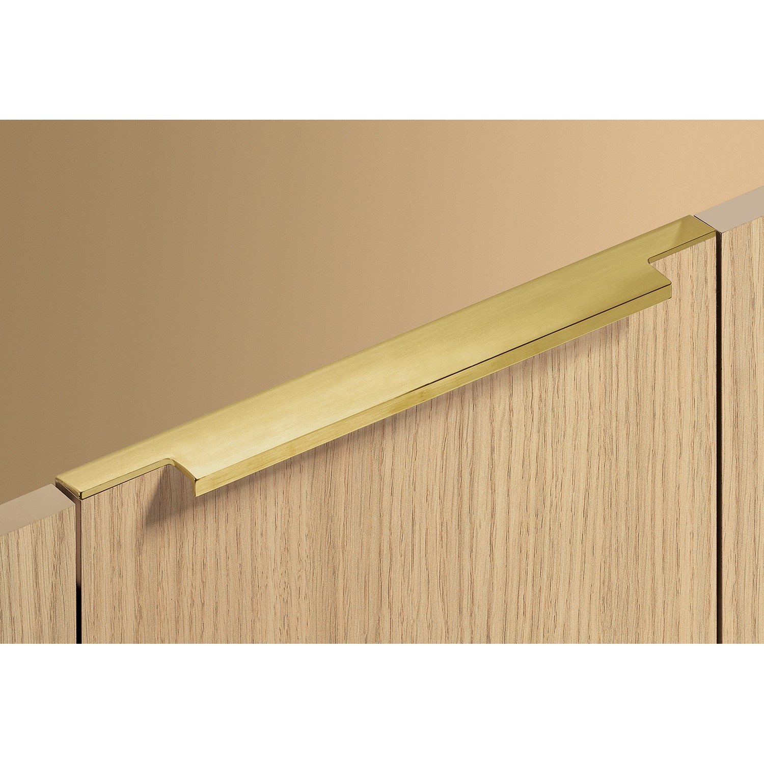 HETTICH Griffleiste Lamezia, L 345 mm, B 39 mm, Gold Optik matt gebürstet, 9265986