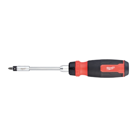 MILWAUKEE inkl. 13 Wende-Bits PH/PZ/TX/SL/HEX Multi-Bit Schraubendreher mit Ratschenfunktion 27 in 1