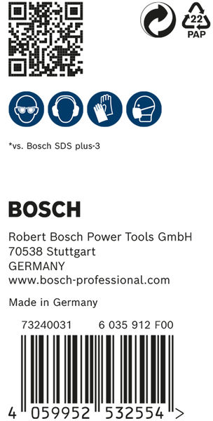 BOSCH EXPERT SDS plus-7X Hammerbohrer, 6 x 150 x 215 mm, 30-tlg.. Für Bohrhämmer