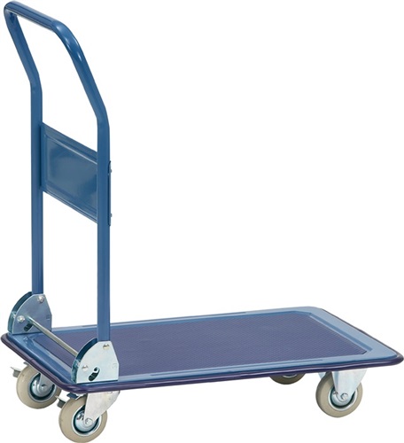 FETRA Plattformwagen Ladeflächen L740xB480mm STA brillantblau Trgf.150kg
