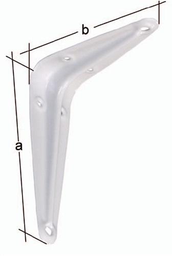 GAH Konsole L.125mm H.150mm STA weiß lack.Trgf.48kg GAH