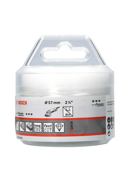 BOSCH Diamanttrockenbohrer X-LOCK Best for Ceramic Dry Speed, 57 x 35 mm