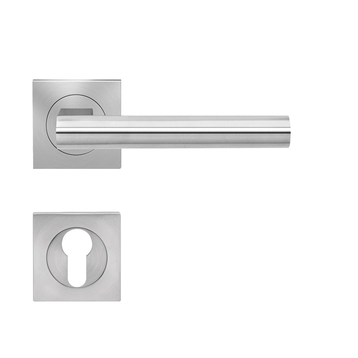 KARCHER DESIGN Drückergarnitur ER45Q PZ0 71 - Madeira, Profilzylinder, Edelstahl