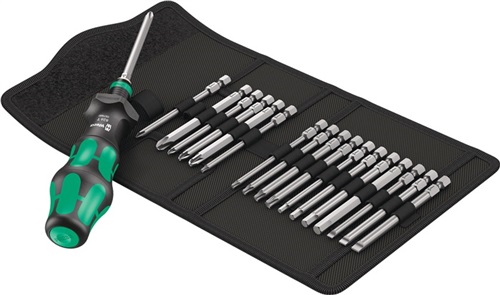 WERA Bitsortiment KK Turbo 1 19-tlg.Schlitz/PH/PZD/TORX®/6Kt.WERA WERA Bitsortiment KK Turbo 1 19-tlg.Schlitz/PH/PZD/TORX®/6Kt.WERA