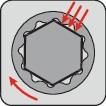 PROMAT Ringmaulschlüssel SW 6mm L.100mm Form B CV-Stahl PROMAT