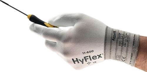 ANSELL Handschuhe HyFlex 11-600 Gr.9 weiß EN 388 PSA II Nyl.m.PU ANSELL