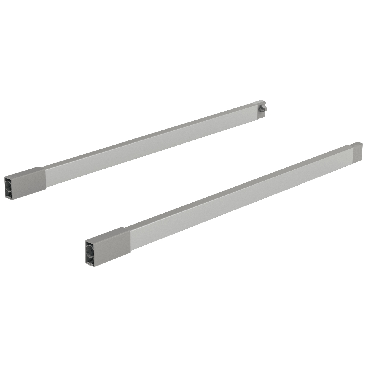 HETTICH Längsreling ArciTech / 450 mm, silber, rechts, 9121994