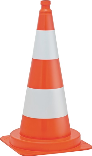 Nordwest Leitkegel H.750mm tagesleuchtend G.3,4 kg,40x40cm